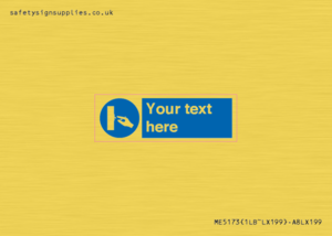 Custom Switch Off Sign